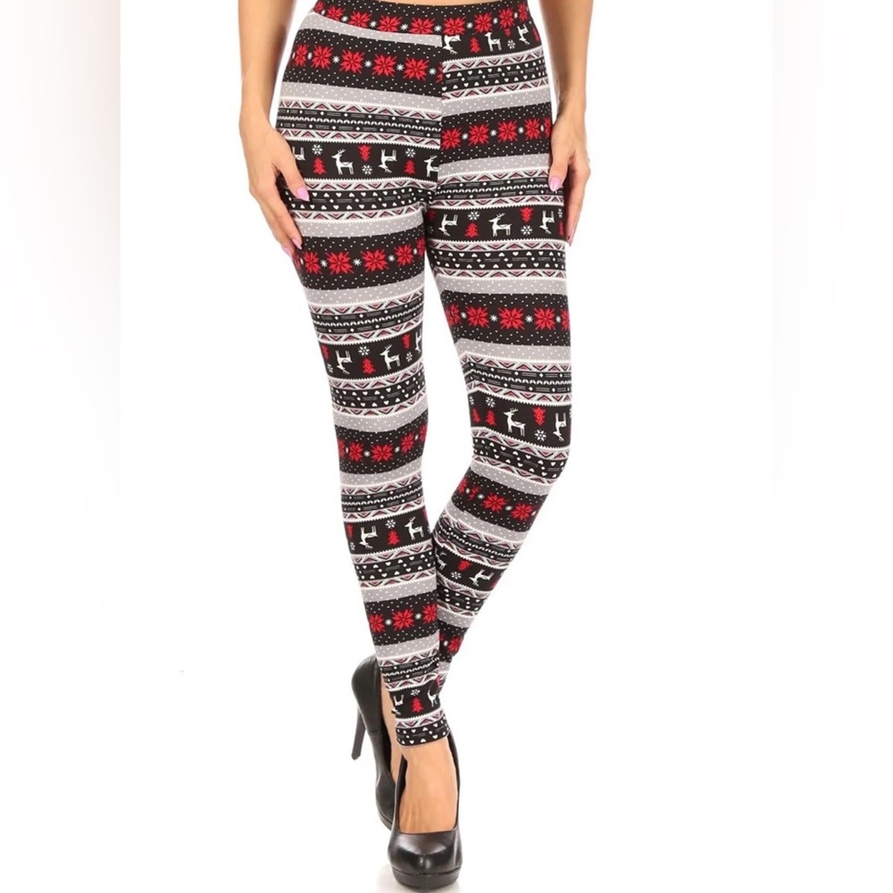 134. Shosho Holiday High Waist Fleece Regular | Size L